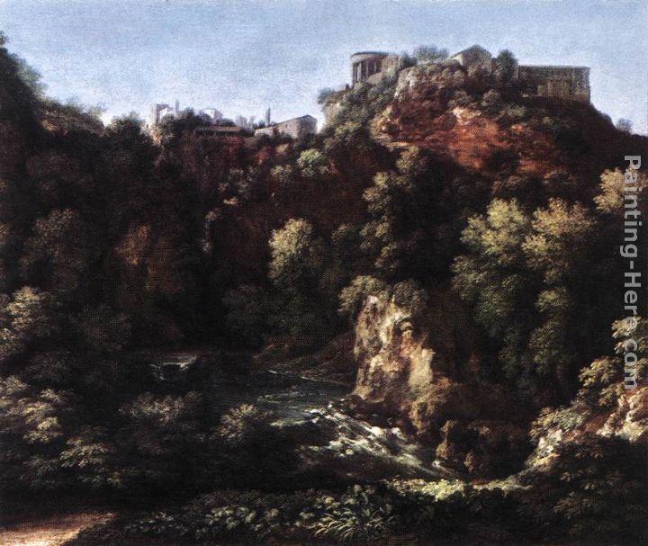 View of Tivoli painting - Gaspard Dughet View of Tivoli art painting